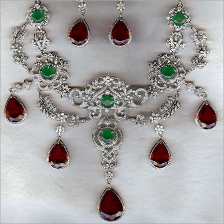 Designer Diamond Necklace Set