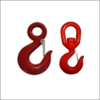 Eye Hook Latch - Durable Red Steel Hook, High Tensile Strength, Easy to Operate, Strong for Crane Companies and Heavy Object Handling