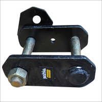 Rear Spring Rear Shackle - Steel, 100mm Length X 50mm Width, Black Finish | Durable, Rust Resistant, High Strength, Sturdy, Fine Finish