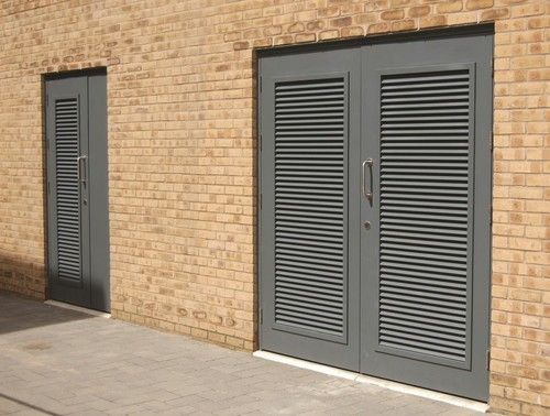 Casement Door With Aluminium Louvers