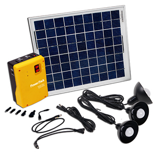 Solar Powerpack15.0 - 50x50cm Panel, 15W Solar | 12V, 15Ah Battery, Portable Lighting, Rural Power