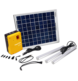 Solar Powerpack15.0 - 30x20cm Polycrystalline Panel, 15W, 12V Battery | Portable Solar Charging, Off-Grid Lighting, Easy Installation