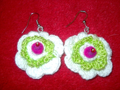 Crochet Beaded Earrings