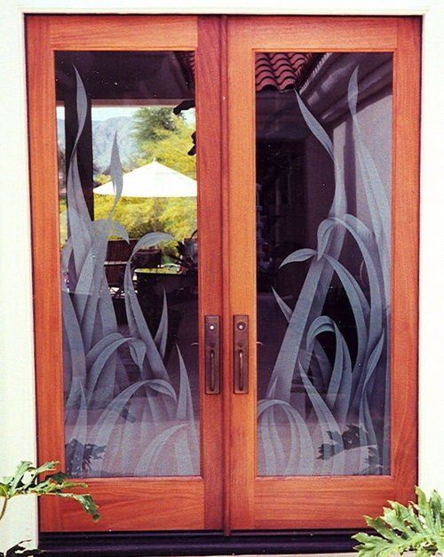 Tropical Designs Glass Doors