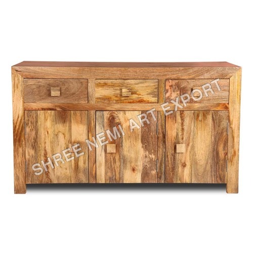 Mango Wood Sideboard - Color: Brown