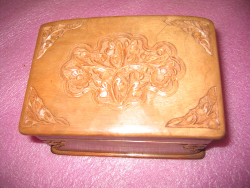 Walnut Wood Carved Box