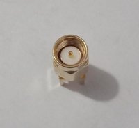 Sma Male Pcb Solder Connector - Brass, 0.94mm Diameter, Gold Color | Dc-6 Ghz Frequency, 50 Ohm Impedance, 1.10 Vswr, 0.10 Db Insertion Loss