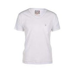 Mens V Neck White T Shirt