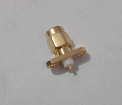 SMA MALE 2 HOLE SOLDER CONNECTOR