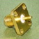 SMA female 4 hole connector