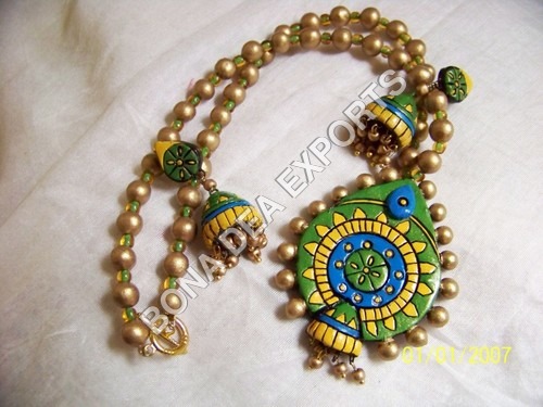 Terracotta Jewellery Drop Earrings