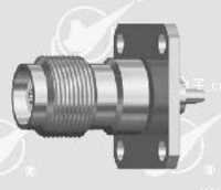 Tnc Female 4 Hole Connector - 50 Ohm, Dc-3 Ghz Frequency Range, 2500v Dielectric Strength, 0.08db Insertion Loss, Black Jacket, Indoor/outdoor Insulation