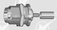 TNC female bulkhead crimp connector for LMR 100 cable