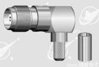 Tnc Female Right Angle Clamp Connector For Lmr 240 Cable - Brass, 4 Cm, Silver Color, 0.94 Mm Conductor Diameter, 1 Conductor, Suitable For Rf Applications