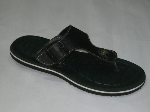 Slippers - PU Material, Various Sizes, Black | Comfortable, Durable, Stylish, Lightweight, Adjustable Strap