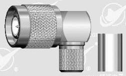 TNC male right angle crimp connector for LMR 400 cable