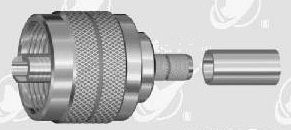 UHF male crimp connector for LMR 200 cable