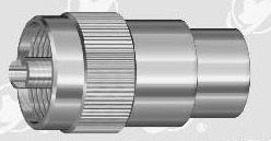 UHF male crimp connector for LMR 400 cable