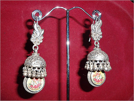 Ladies Silver Earrings