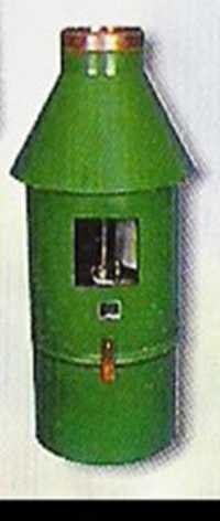 Rain Gauge Recording Type - Metal Body, 50cm Height X 20cm Diameter | Cylindrical Body Recording Mechanism, Manual Operation, 0-100mm Range