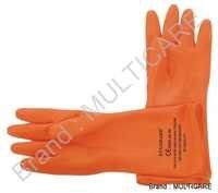 Post Mortem Gloves - Nitrile, Full/short Length, Orange | Durable, Heavy Duty, Multiple Sizes, Excellent Grip, Comfort In Handling