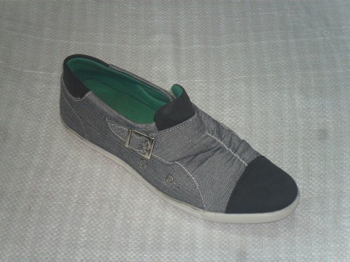 6370 - Canvas Slip-On Men's 9 Gray, Fabric Insole, Rubber Sole | Comfort, Durable, Breathable, Lightweight