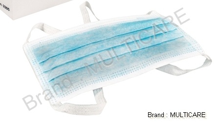 3 Ply Face Masks Tie On / Elastic