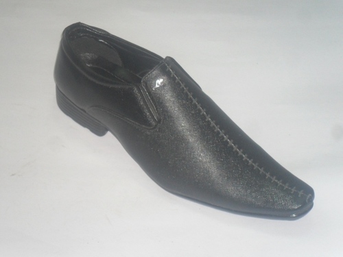 6496 - Leather, Various Sizes, Black | Slip-On Closure, Lightweight Rubber Sole, Elegant Design, Low Heel, Versatile Style