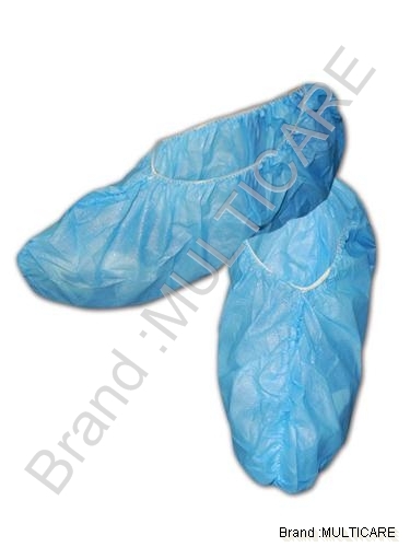 Plastic Shoe Covers - CPE/PE Material Standard Size Blue Color | Disposable Shrink Resistant Comfortable for Hospitals and Laboratories