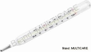 Mercury Thermometer - Mercury Material, 127 mm Length, Rectangle Shape | Corrosion Resistance, Dimensional Accuracy, Easy Operations