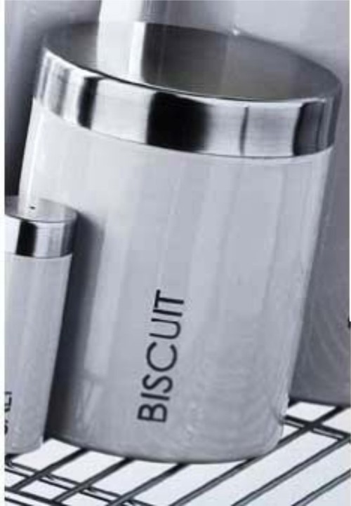 S S BISCUIT CANISTER