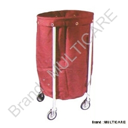 Soiled Linen Trolley With Canvas Bag