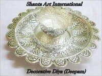 Auspicious Silver Diya