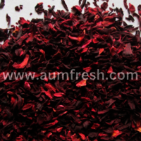 Freeze Dried Hibiscus Flakes - Dark Red Leaves, 2-3 Mm Size | 1 Year Shelf Life, Natural Dried Flower Ingredients