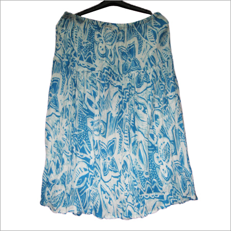 Flower printed skirt