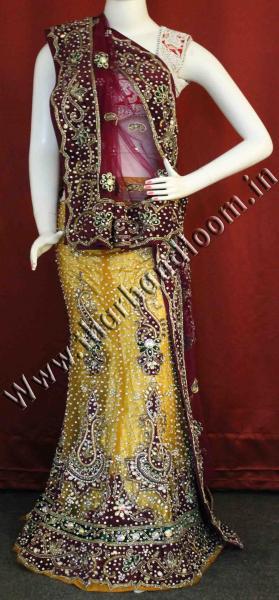 Charming golden yellow lehenga