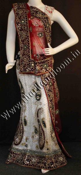 Beautisous white lehenga