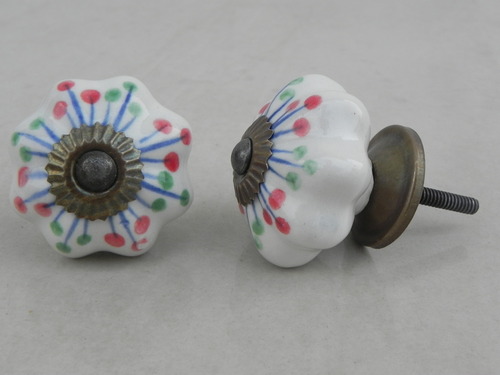 Floral Melon Knob