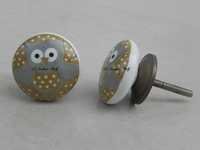 Owl Ceramic Knob