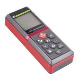 Advanced Ultrasonic Range Finder - 112x43x25 mm, 0.3m to 60m Range | 2mm Accuracy, Laser Target, Data Storage, Calculator, Bubble Vial
