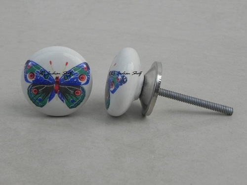 Butterfly Ceramic Knob