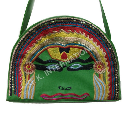 Stylish Bag - Leather, 10x12x4 Inches, Green | Zip Closure, Adjustable Strap, Lightweight, Handcrafted, Durable, Portable