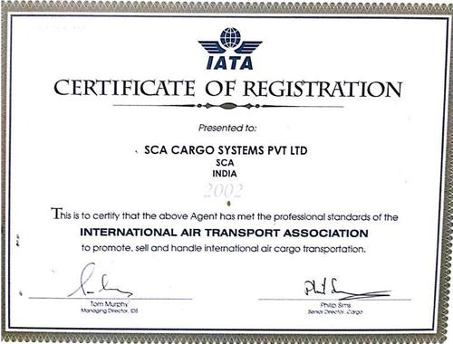 IATA Certificate