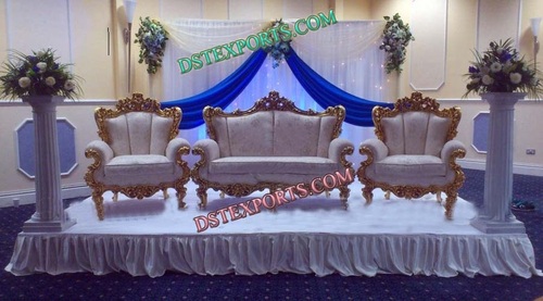 Wedding Stage Gold Furniture Set