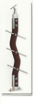 SS With Wood balusters