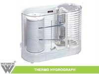 Thermo Hygrograph - Clear Plastic Case, 292x178mm | Accurate Measurement Of Temp (15-40â°c) & Humidity (0-100%) With Durable Electronics, Easy Readability, Various Chart Cycles