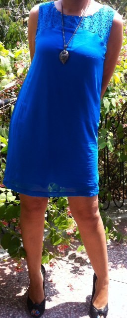 Stylish Ladies Blue Dress