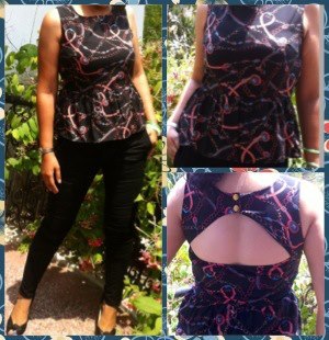 Trendy Peplum Top