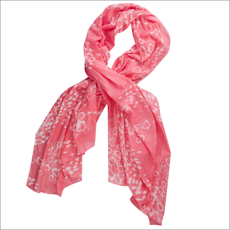 Bubble Print Coral Scarfs