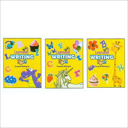 Writing Book - High Quality Paper, 8.5x11 Inches, Yellow, Saddle Stitch Binding | Three-Part Series, Colorful Images, Smooth Surface